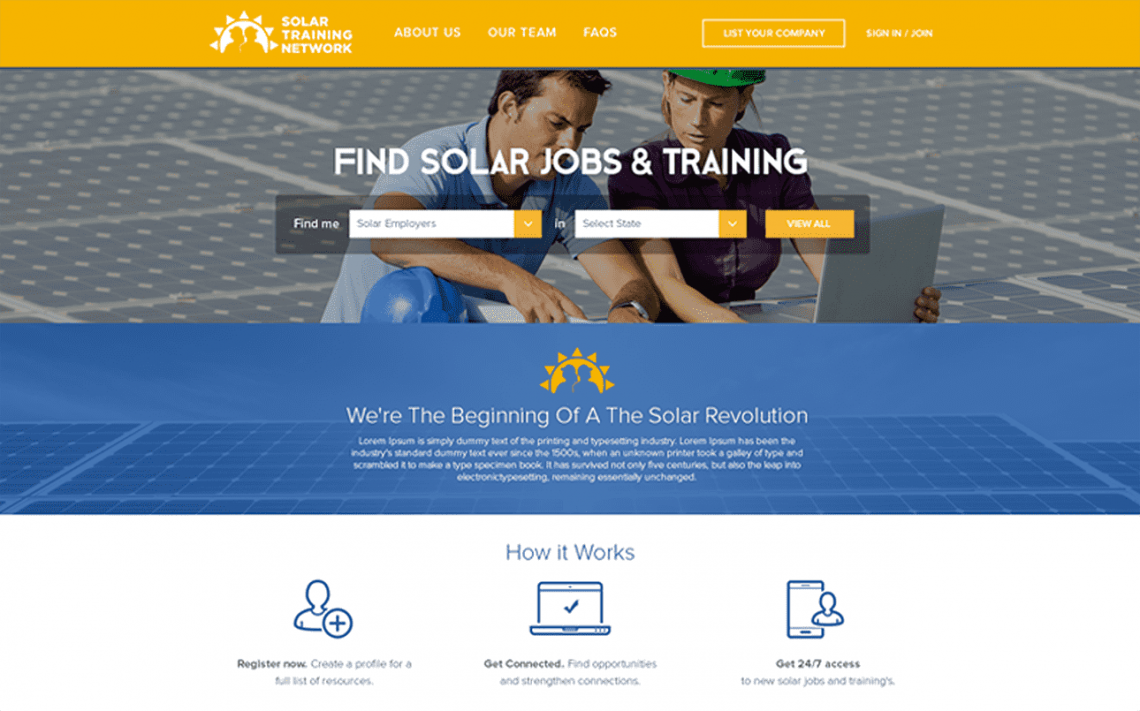 Designing a Powerful Solar Career Platform old