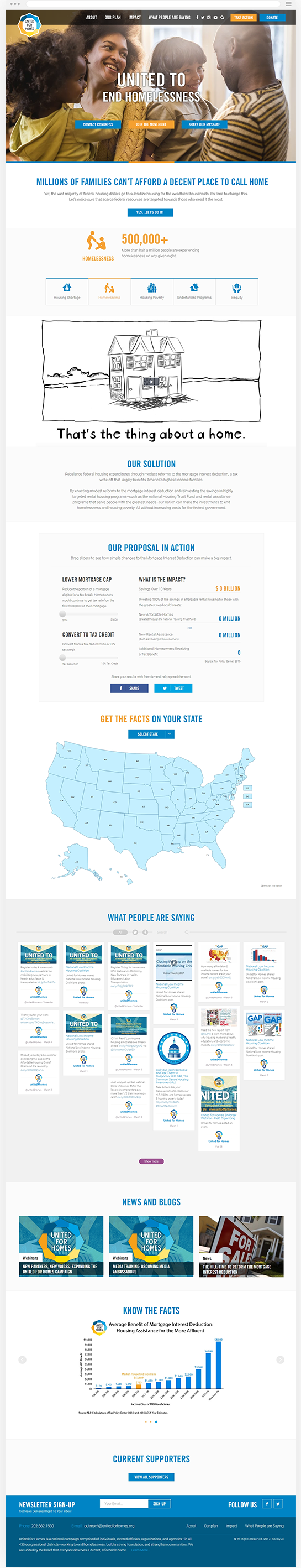 Housing Advocacy Website Design old