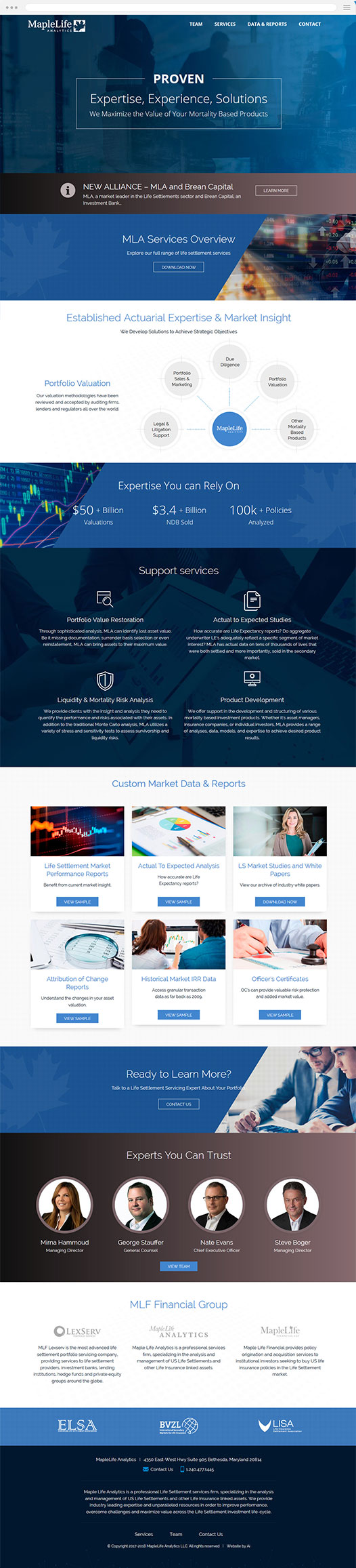 Financial Services Website Design new