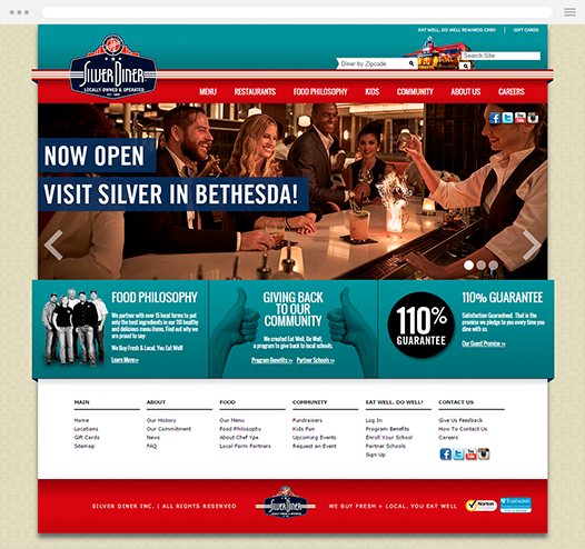 Restaurant Website Design old