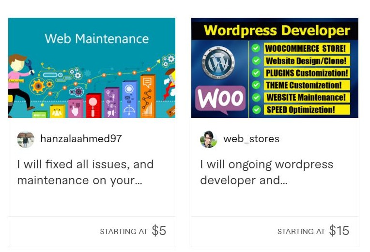 cheap website maintenance