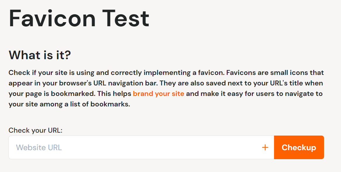 how to test a favicon